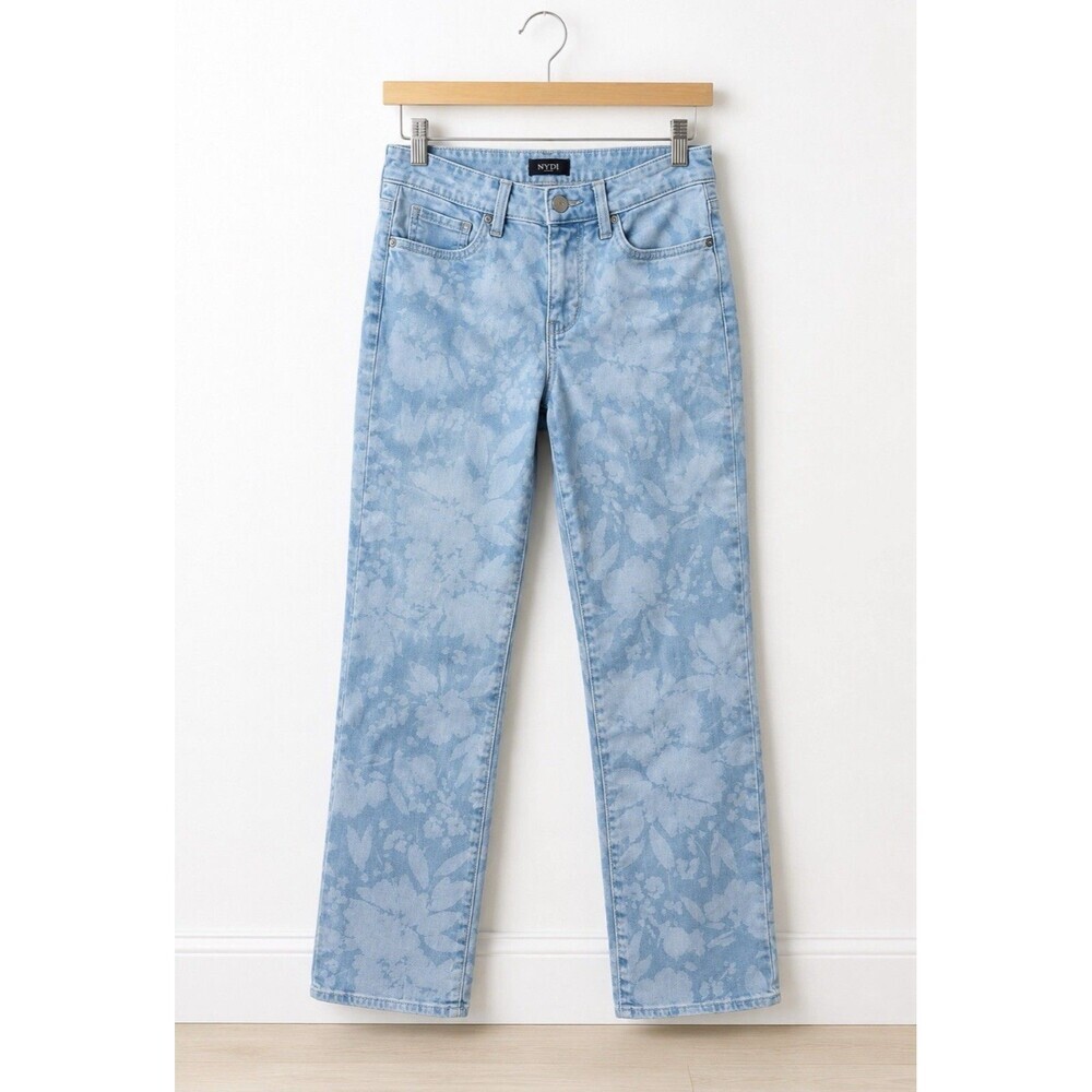 Not Your Daughter's Jeans Marilyn Straight 0 Floral Print LiftxTuck Jeans